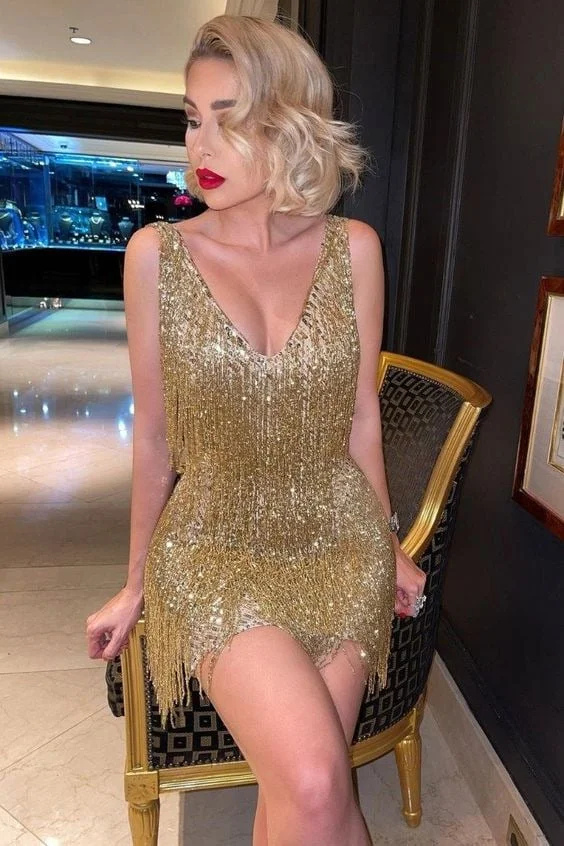 MAIA - ABITO ELEGANTE CON FRANGE