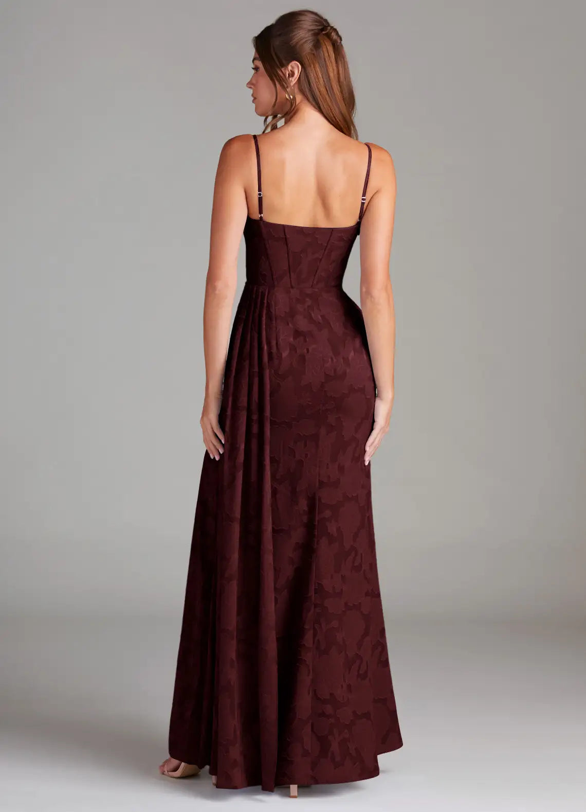 ROSANNA - ABITO LUNGO DRAPPEGGIATO ELEGANTE