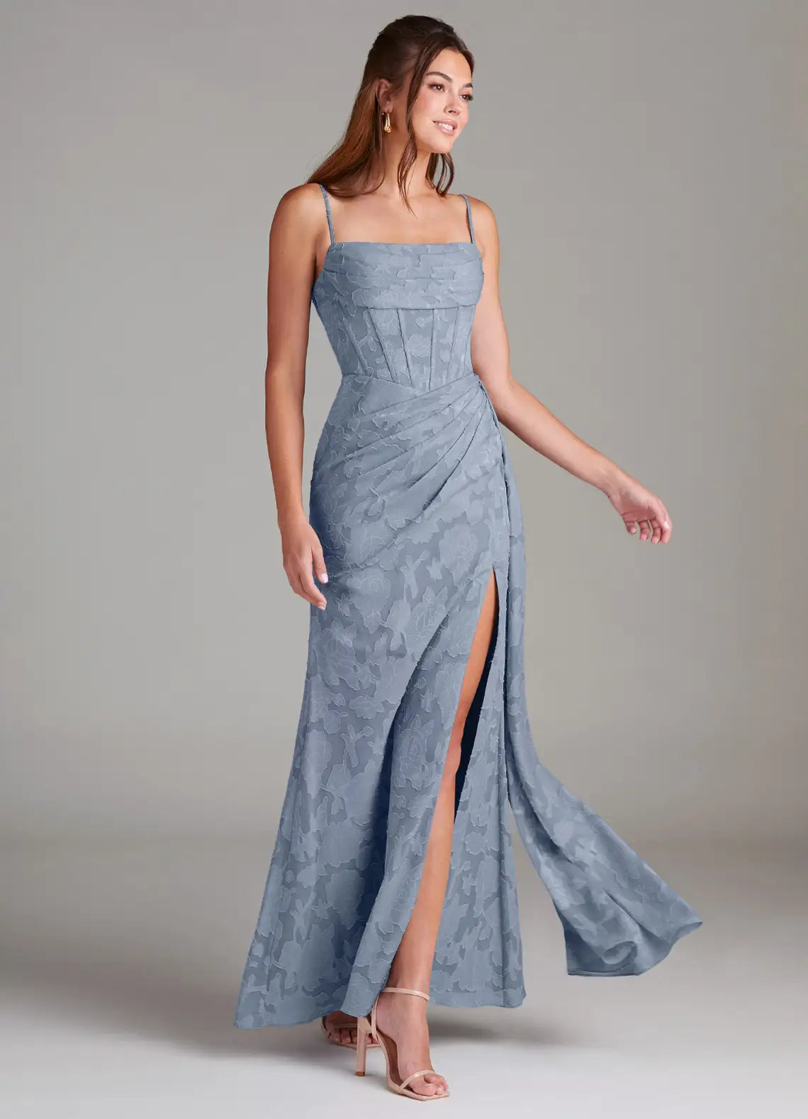 ROSANNA - ABITO LUNGO DRAPPEGGIATO ELEGANTE