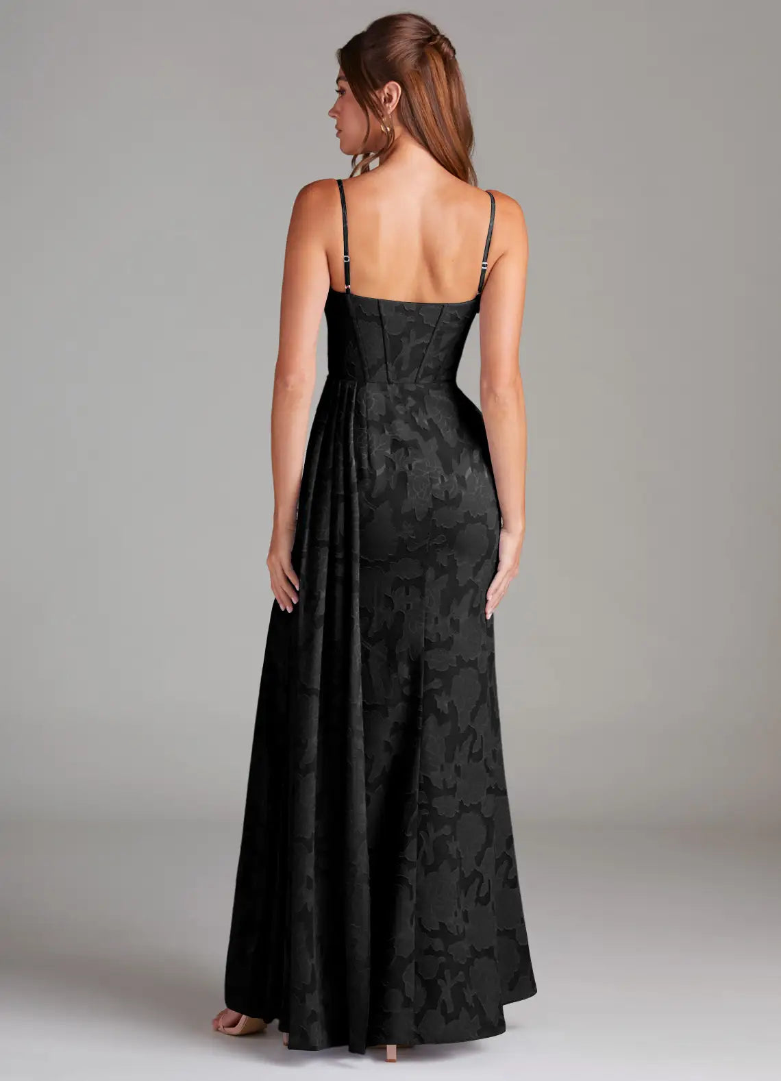 ROSANNA - ABITO LUNGO DRAPPEGGIATO ELEGANTE