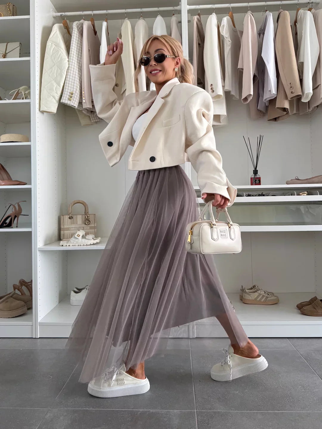 KARLA - GONNA IN TULLE CON ELASTICO IN VITA
