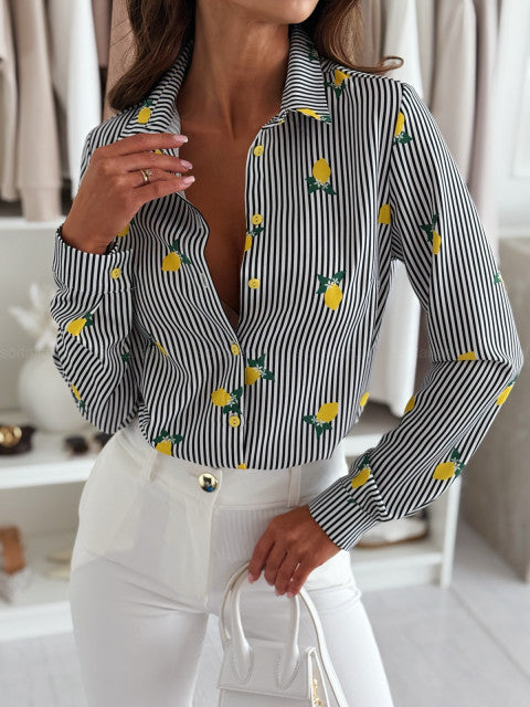 RUTH - CAMICIA ELEGANTE A RIGHE
