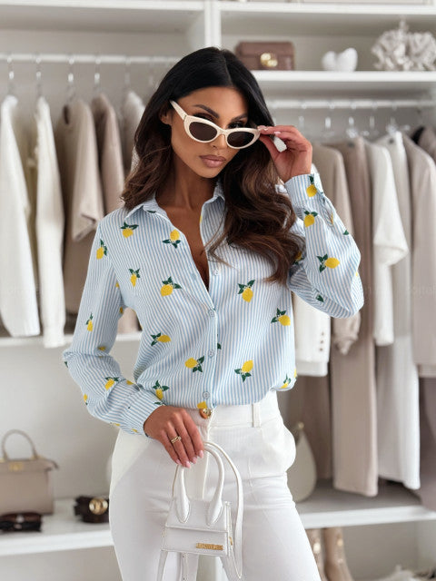 RUTH - CAMICIA ELEGANTE A RIGHE