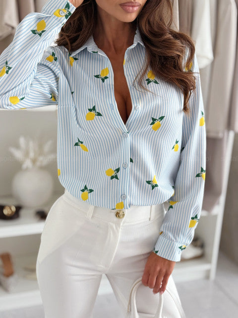 RUTH - CAMICIA ELEGANTE A RIGHE