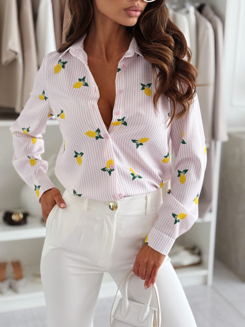 RUTH - CAMICIA ELEGANTE A RIGHE