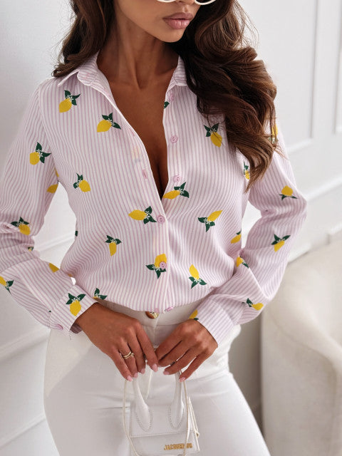 RUTH - CAMICIA ELEGANTE A RIGHE