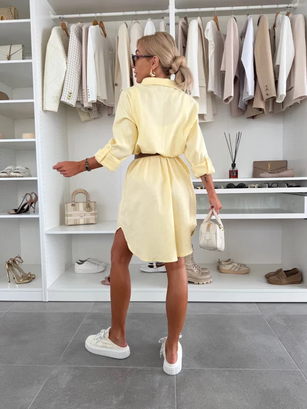 FIORE - ABITO CAMICIA IN LINO