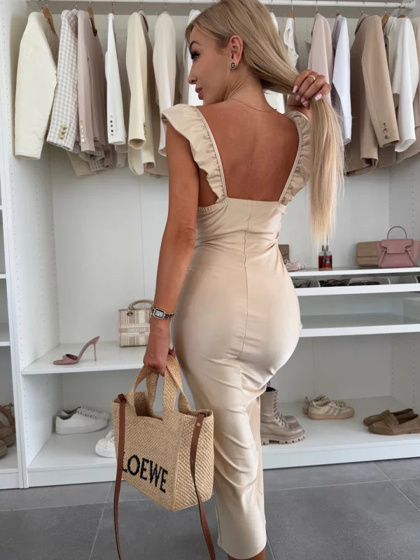 ANTONELLA - ABITO MIDI CON SCOLLATURA A CUORE