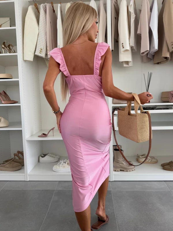 ANTONELLA - ABITO MIDI CON SCOLLATURA A CUORE