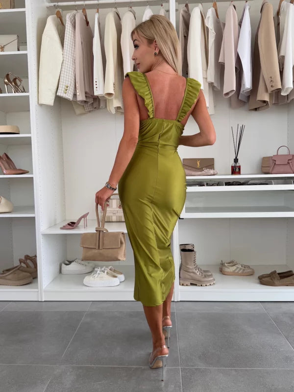 ANTONELLA - ABITO MIDI CON SCOLLATURA A CUORE