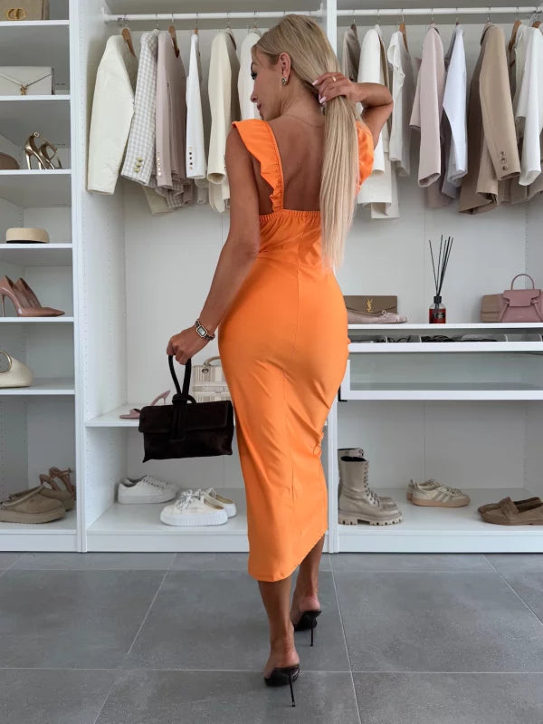 ANTONELLA - ABITO MIDI CON SCOLLATURA A CUORE