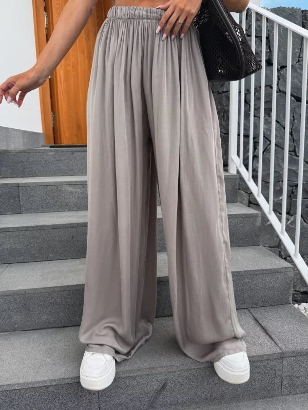 LINA - PANTALONI LARGHI IN VISCOSA