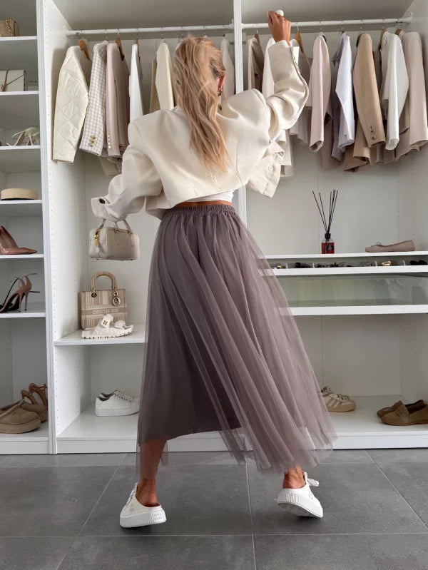 KARLA - GONNA IN TULLE CON ELASTICO IN VITA