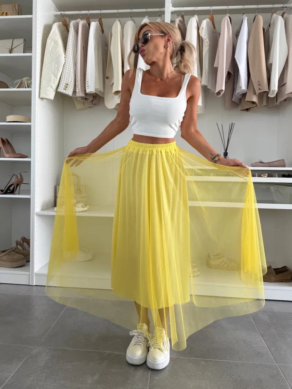 KARLA - GONNA IN TULLE CON ELASTICO IN VITA