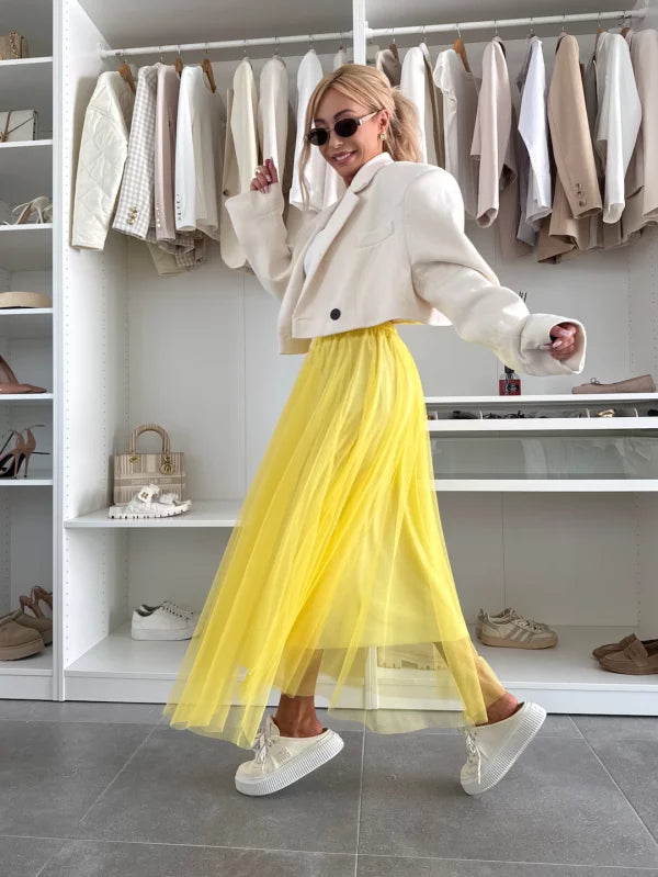 KARLA - GONNA IN TULLE CON ELASTICO IN VITA