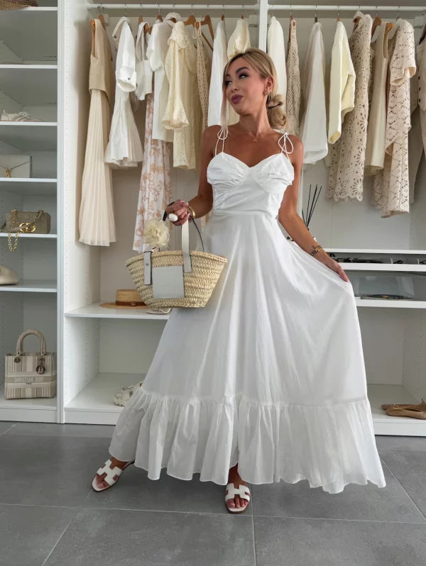 AIDA - ABITO MIDI CON SPALLINE REGOLABILI