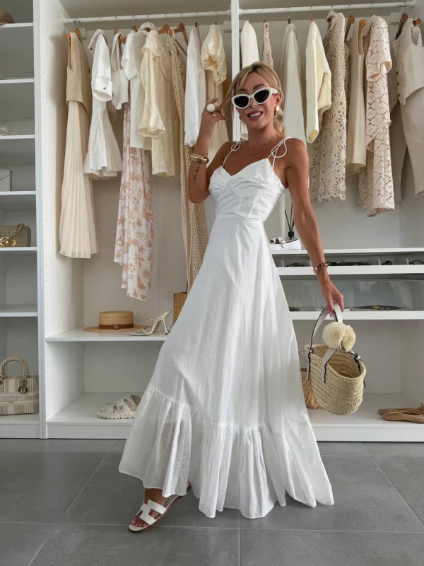 AIDA - ABITO MIDI CON SPALLINE REGOLABILI