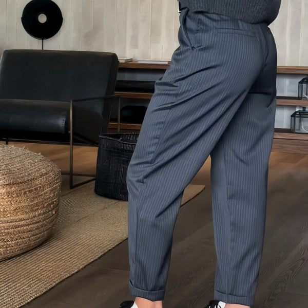 LEILA - PANTALONI DRITTI A VITA ALTA