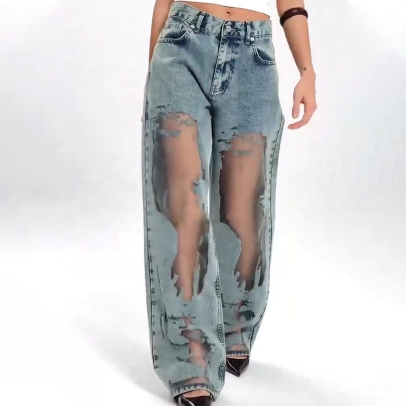 ALESSIA - JEANS VINTAGE STILE PATCHWORK