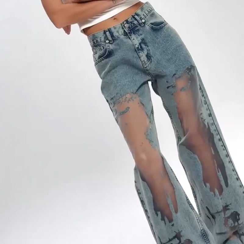 ALESSIA - JEANS VINTAGE STILE PATCHWORK