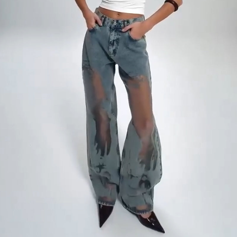 ALESSIA - JEANS VINTAGE STILE PATCHWORK