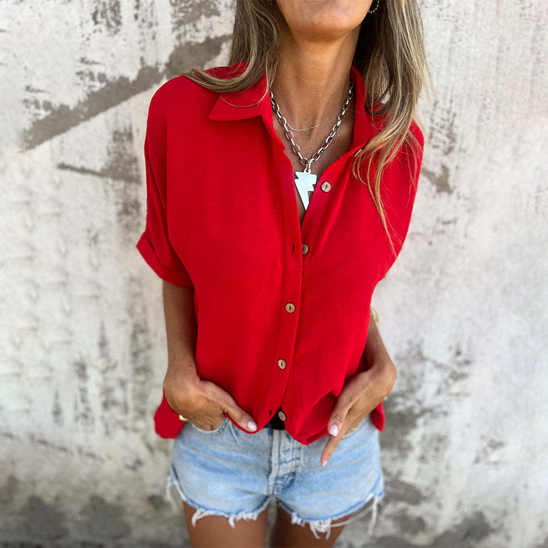 YURENA - CAMICETTA OVERSIZE BUTTON DOWN