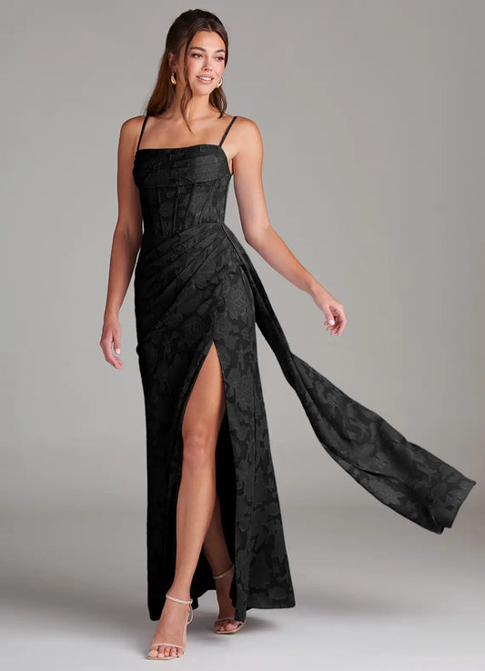 ROSANNA - ABITO LUNGO DRAPPEGGIATO ELEGANTE