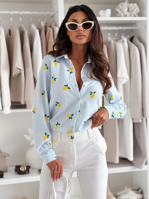 RUTH - CAMICIA ELEGANTE A RIGHE