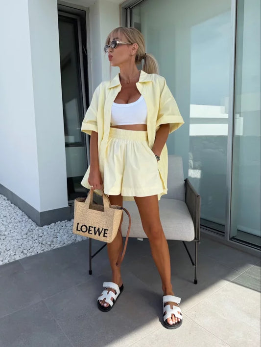 BETTA - COMPLETO CAMICIA E PANTALONCINI